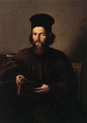 Nicolae Grigorescu Portrait of the Monk Isaia Piersiceanu oil painting artist